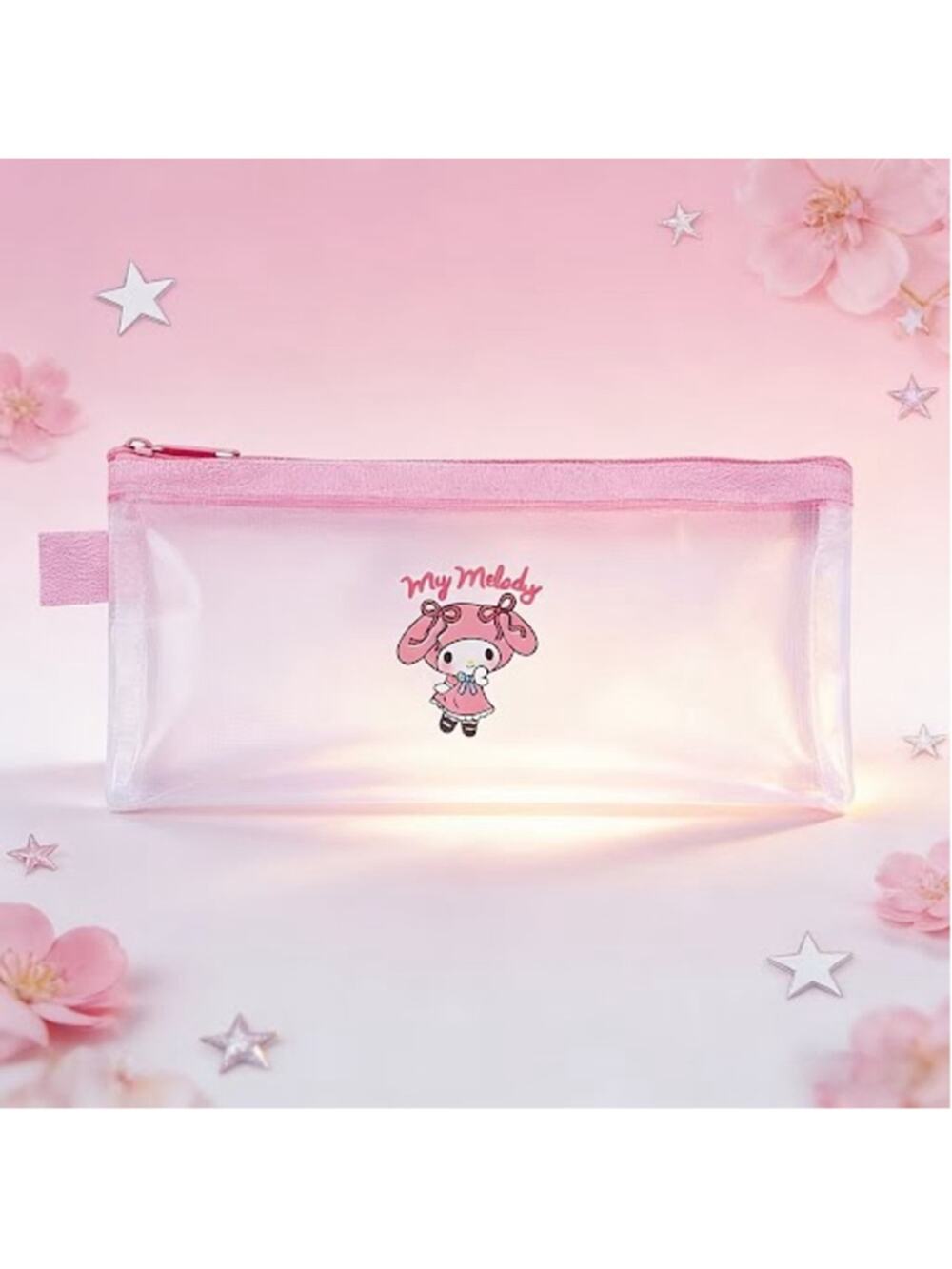 #MEL-1176 My Melody Mesh Pencil Bag